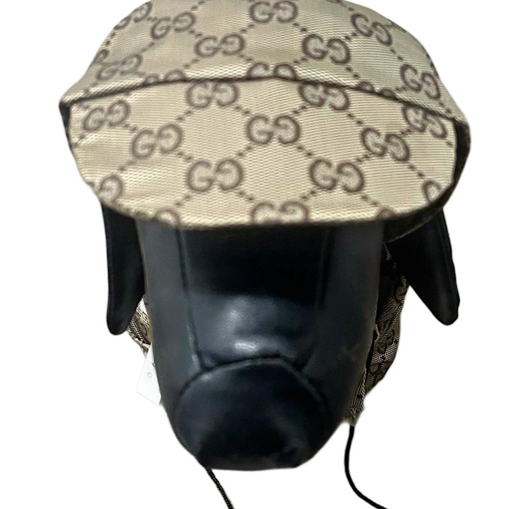Authentic Gucci Tom Ford Gucci Dog Monogram GG Hooded Jacket and Cap Set
